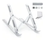 Base Suporte Para Pc Notebook Alumínio Portátil Articulado Dobrável Tablet Laptop Mesa Davely - Imagem 6