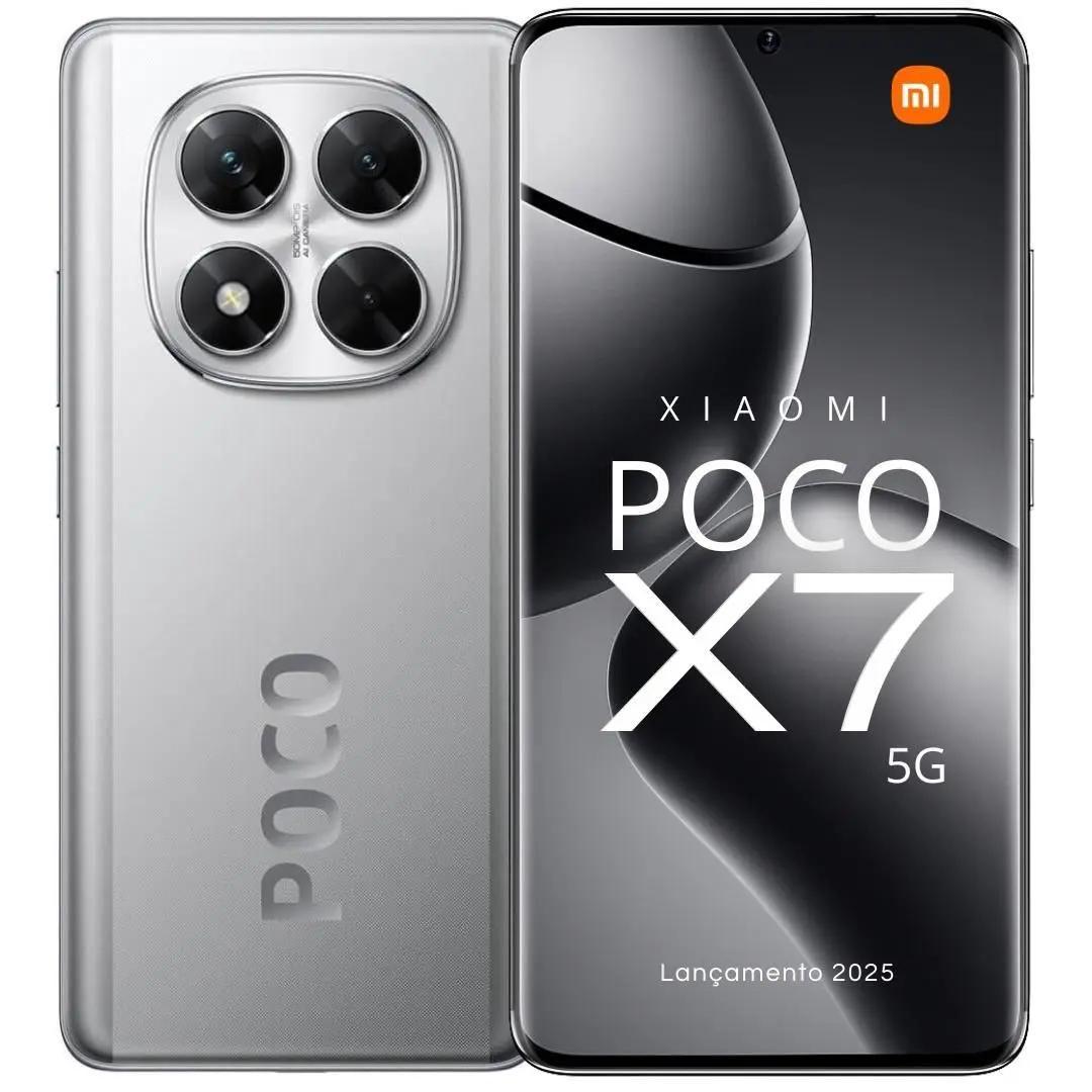 Xiaomi POCO X7 5G frente tela AMOLED 1.5K 120Hz