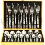 Faqueiro Inox 24 Peças com maleta dourada: vale os R$79,80?